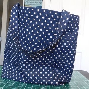 Canvas Market/Tote Bag 13" by 14 1/2"-Handcrafted